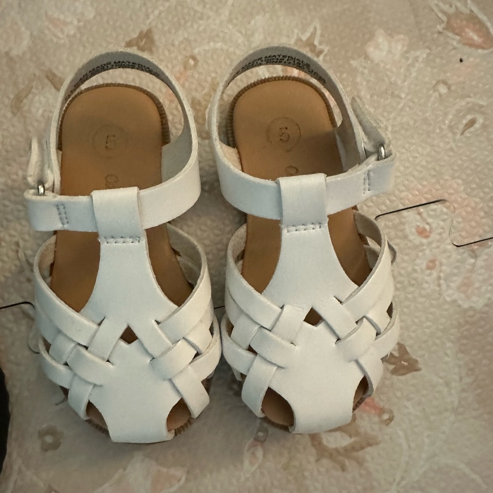 Cat & Jack White Toddler Sandals